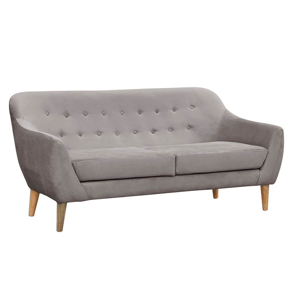 SOFÁ MASEL NORWAY FELPA GRIS 3C NORWEY 185 X87X90 - 2