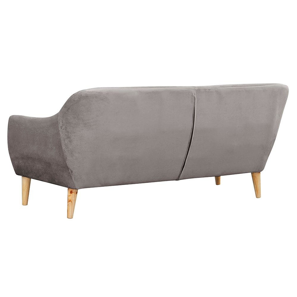 SOFÁ MASEL NORWAY FELPA GRIS 3C NORWEY 185 X87X90 - 3