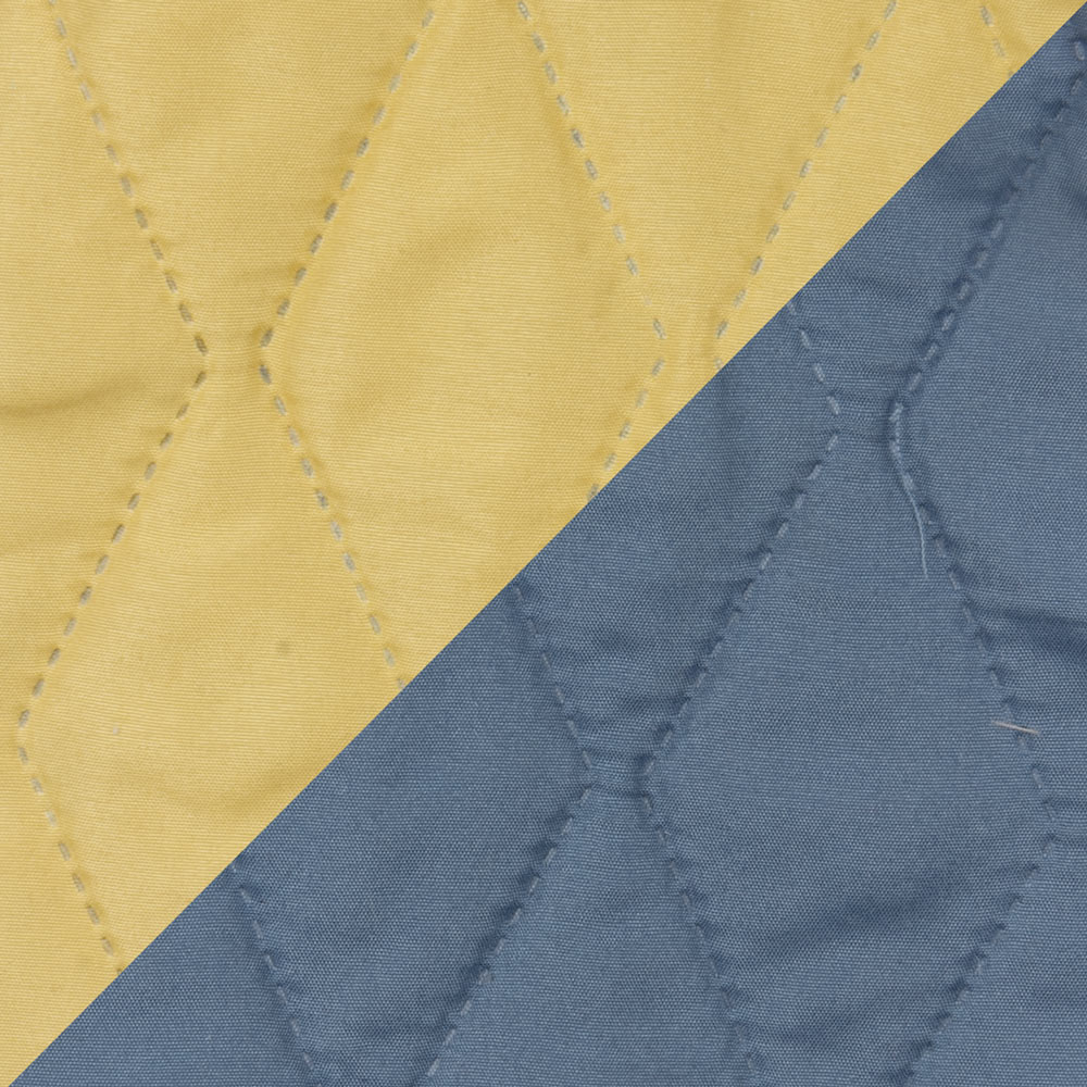 QUILT BICOLOR MASEL 2 PLAZAS PETROLEO-AMARILLO 220X250 - 2