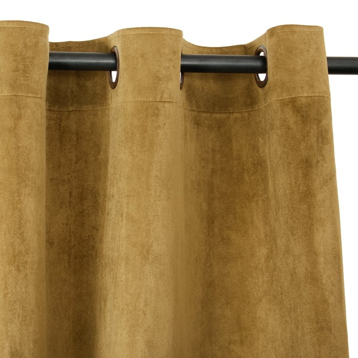 CORTINA ARGOLLAS FELPA NEW VELVET TABACO - 1