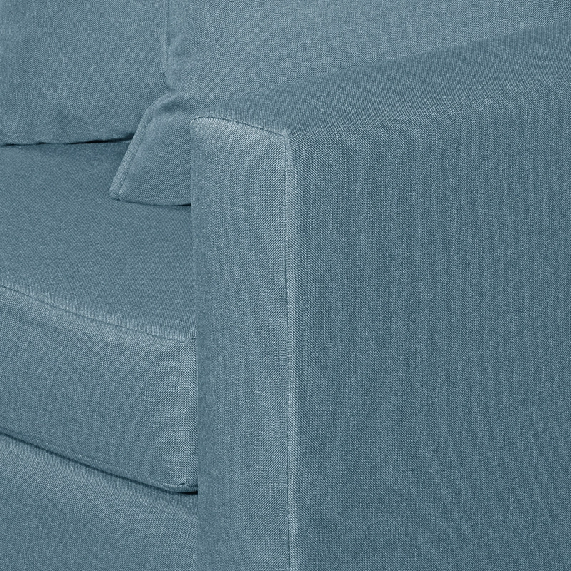 SOFA 2C  GRAMADO TELA TURQUESA 130X70X83 - 4