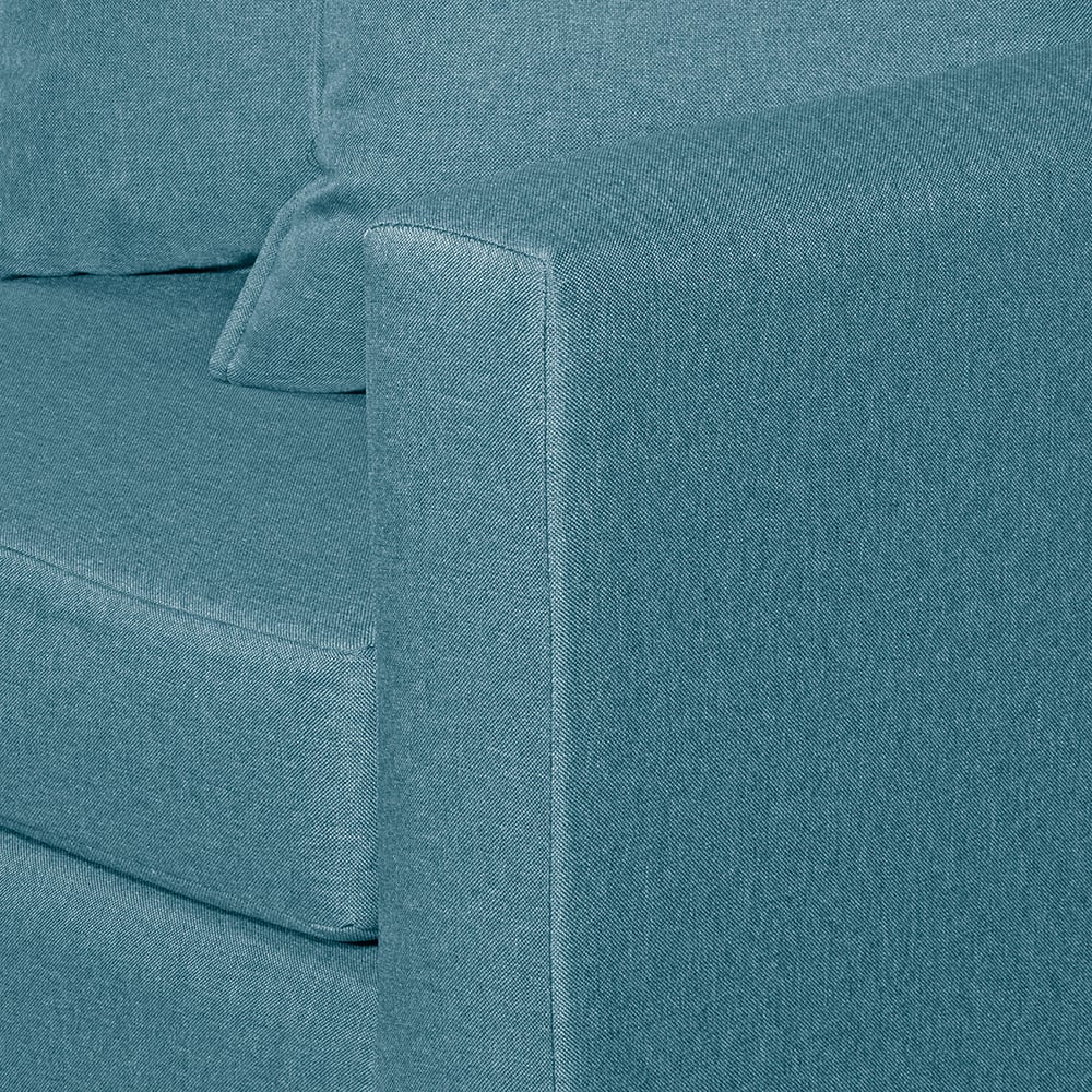 SOFA 2C GRAMADO TELA TURQUESA 130X70X83 - 4