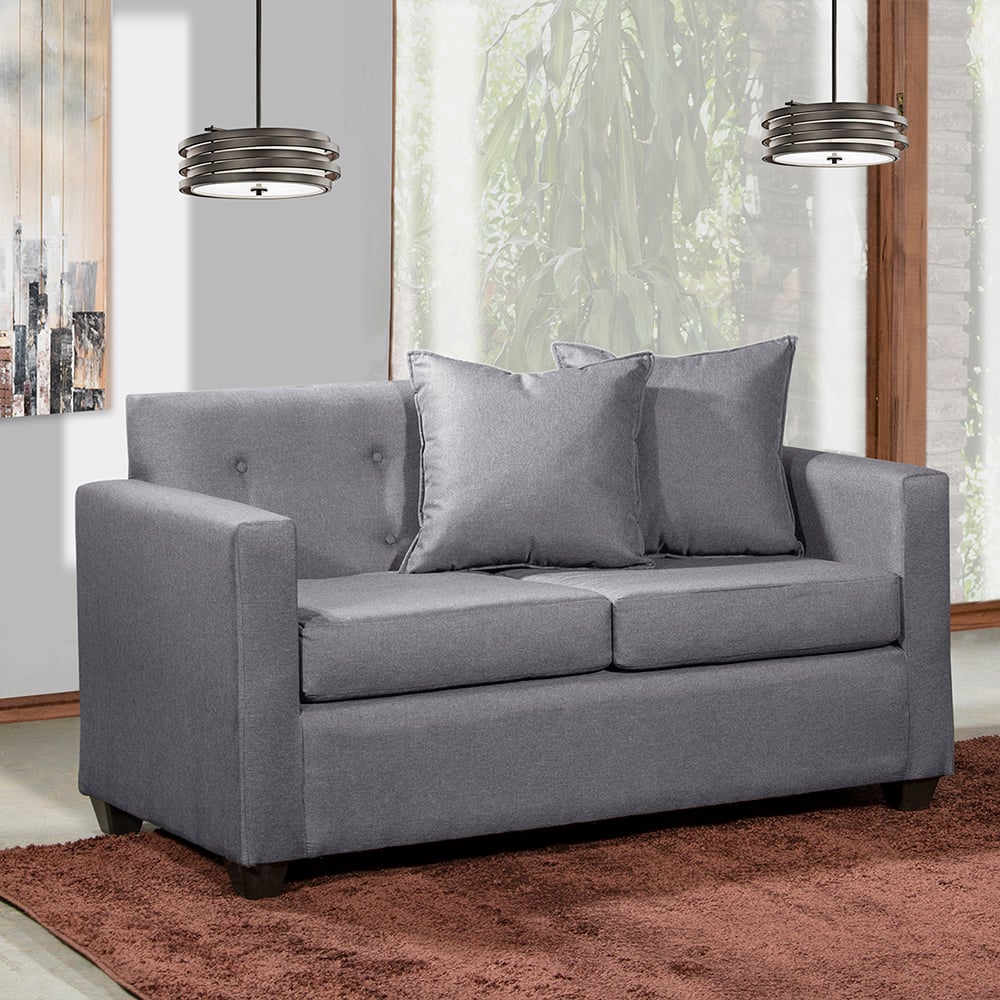 SOFA 2C  GRAMADO TELA GRIS  130X70X83 - 1