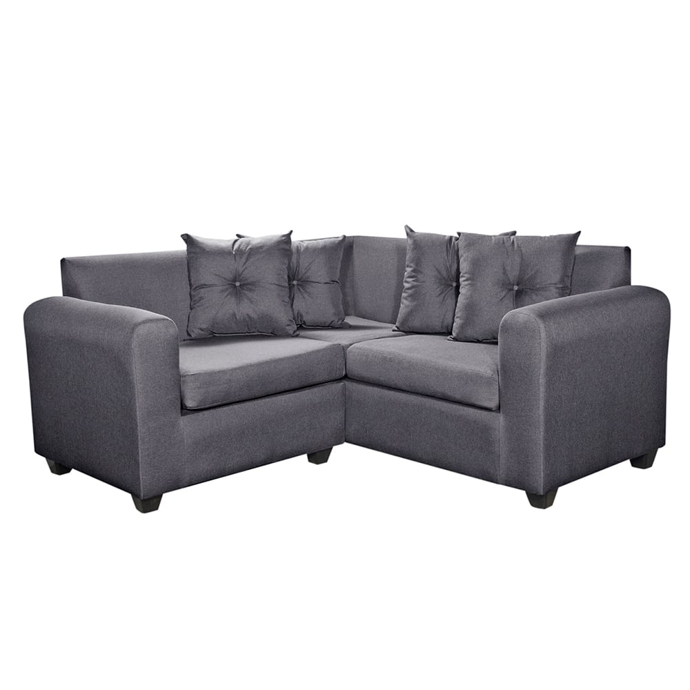 SECCIONAL ESQUINERO RECIFE TELA GRIS OSCURO 160X160X78 - 2