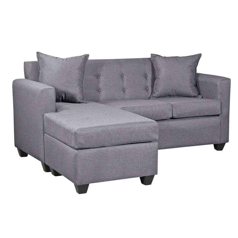 SECCIONAL INTERCAMBIABLE GRAMADO TELA GRIS  170X130X83 - 2