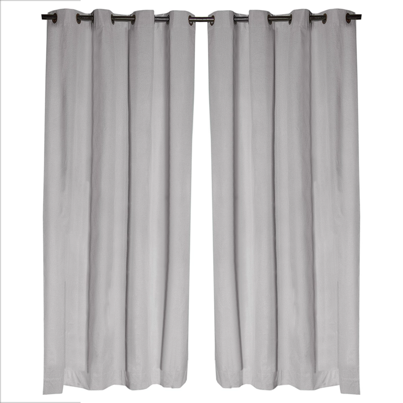 SET 2 CORTINAS BLACK OUT CALIFORNIA  GRIS CLARO - 1