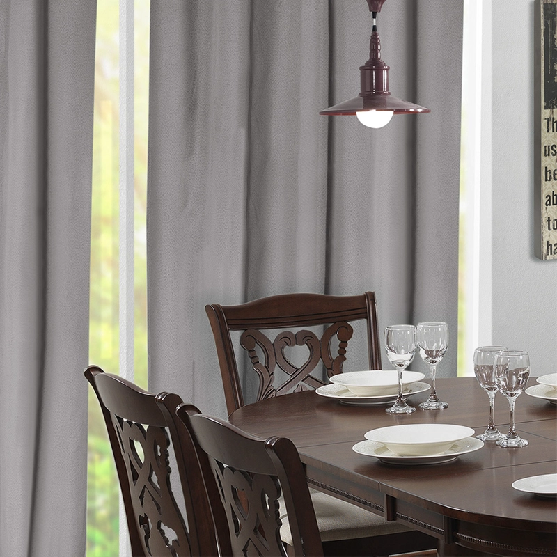 SET 2 CORTINAS BLACK OUT CALIFORNIA  GRIS CLARO - 2