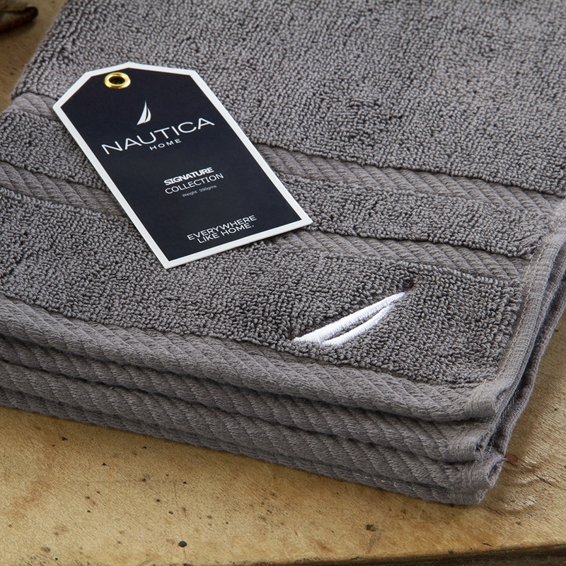 TOALLA  MANO 40X60 GRIS OSCURO-NAUTICA - 2