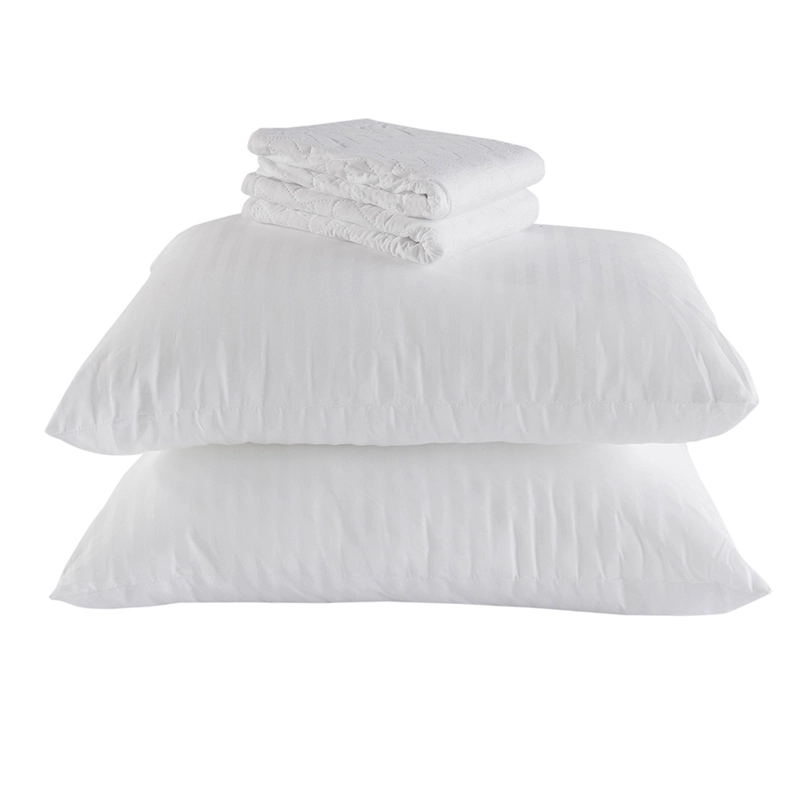 SET 2 ALMOHADAS MICROFIBRA  PREMIUM 50X70 Y 2  FUNDAS PROTECTORES DE ALMOHADAS 50X70 - 3
