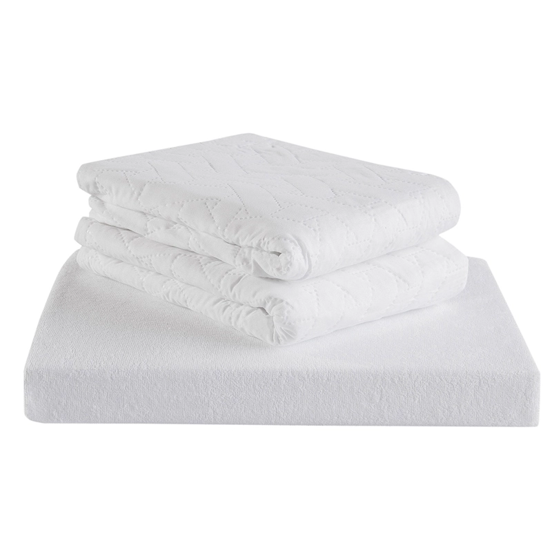 SET  CUBRE COLCHON IMPERMEABLE1.5 PL  Y  2  FUNDAS PROTECTORES DE ALMOHADAS 50X70 - 2