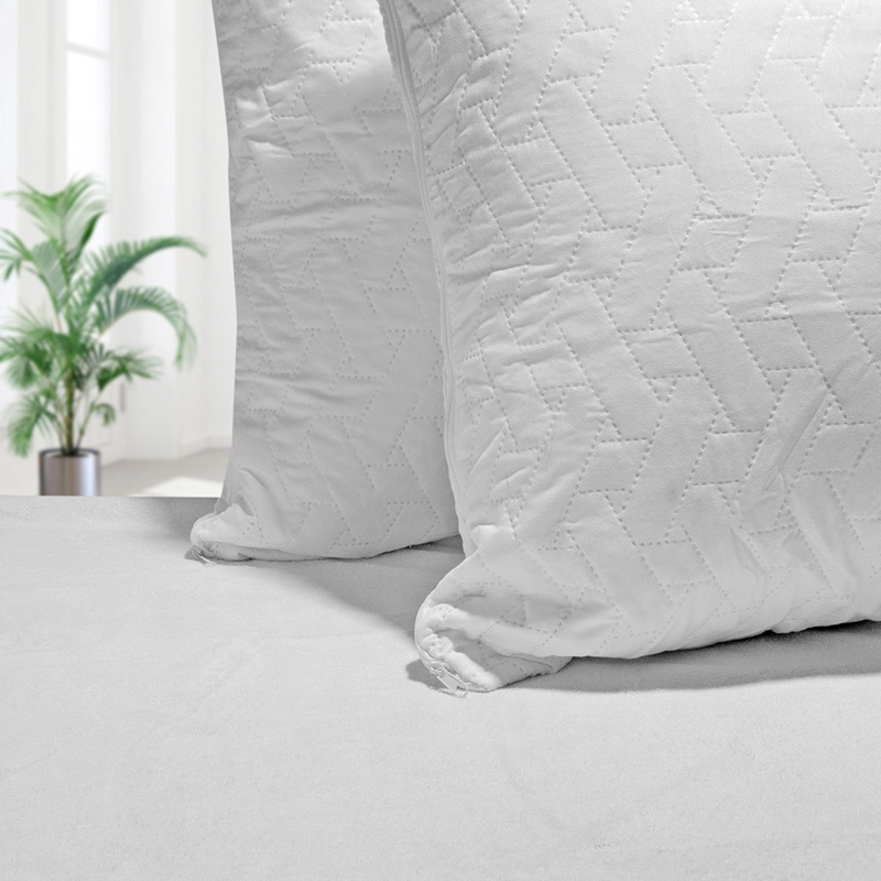SET  CUBRE COLCHON IMPERMEABLE1.5 PL  Y  2  FUNDAS PROTECTORES DE ALMOHADAS 50X70 - 3
