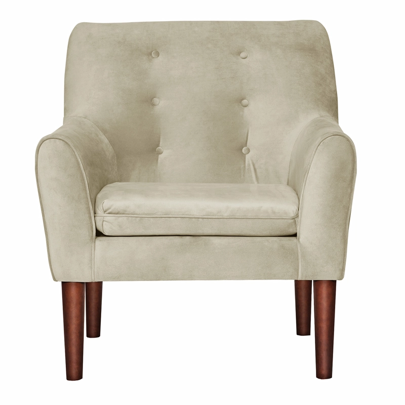 SET 2 POLTRONAS BERGEN FELPA  BEIGE 78 X 70 X 98 - 2