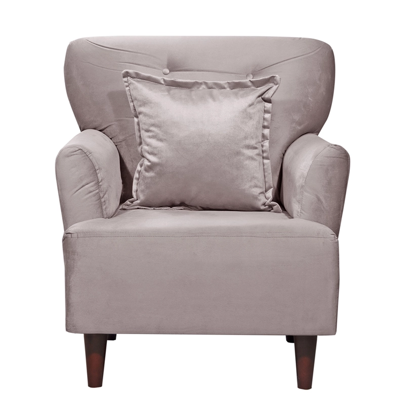 SET  2 POLTRONAS YORK 1C   FELPA BEIGE 55X75X92 - 2