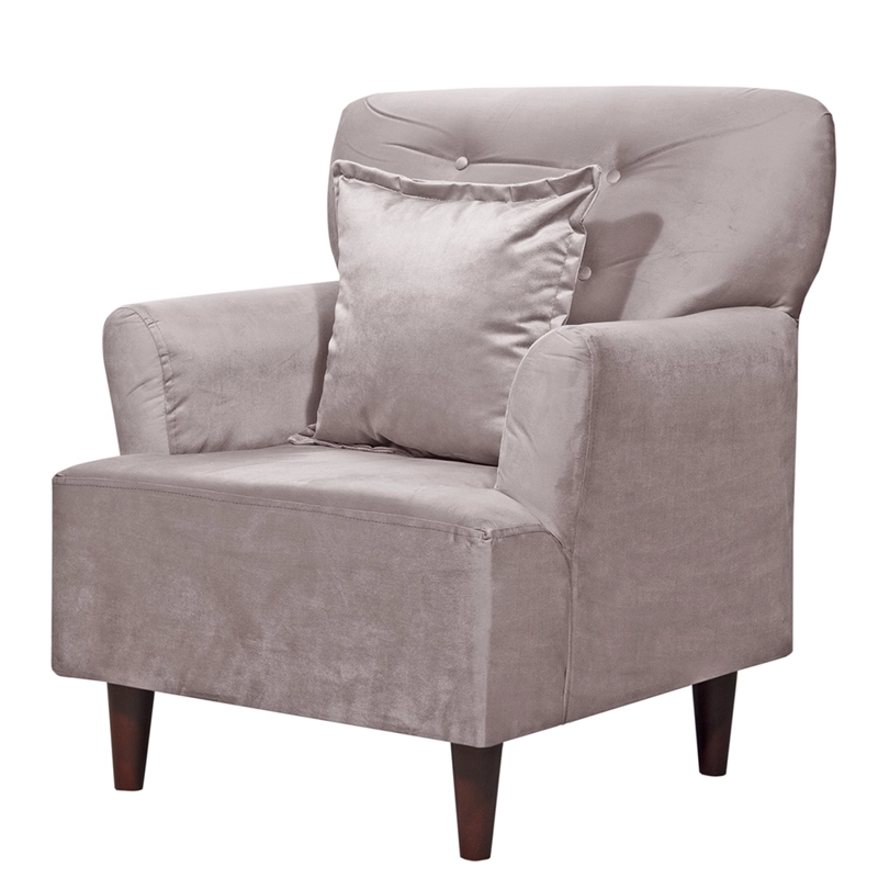 SET  2 POLTRONAS YORK 1C   FELPA BEIGE 55X75X92 - 3
