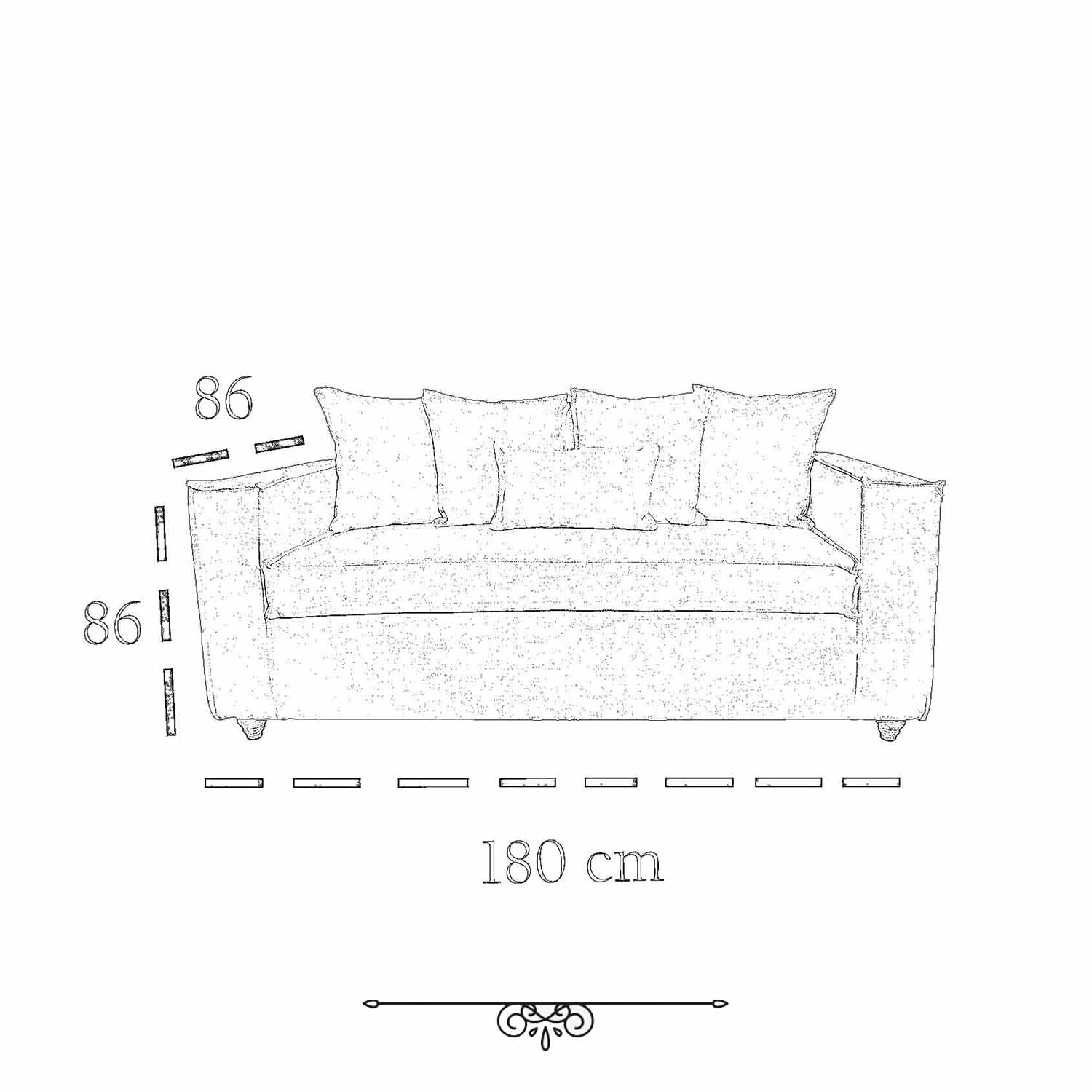 JUEGO DE LIVING DANTE 311 SOFA RESORTES Y SILLONES TIPO SITIAL COLOR CAFE - 4