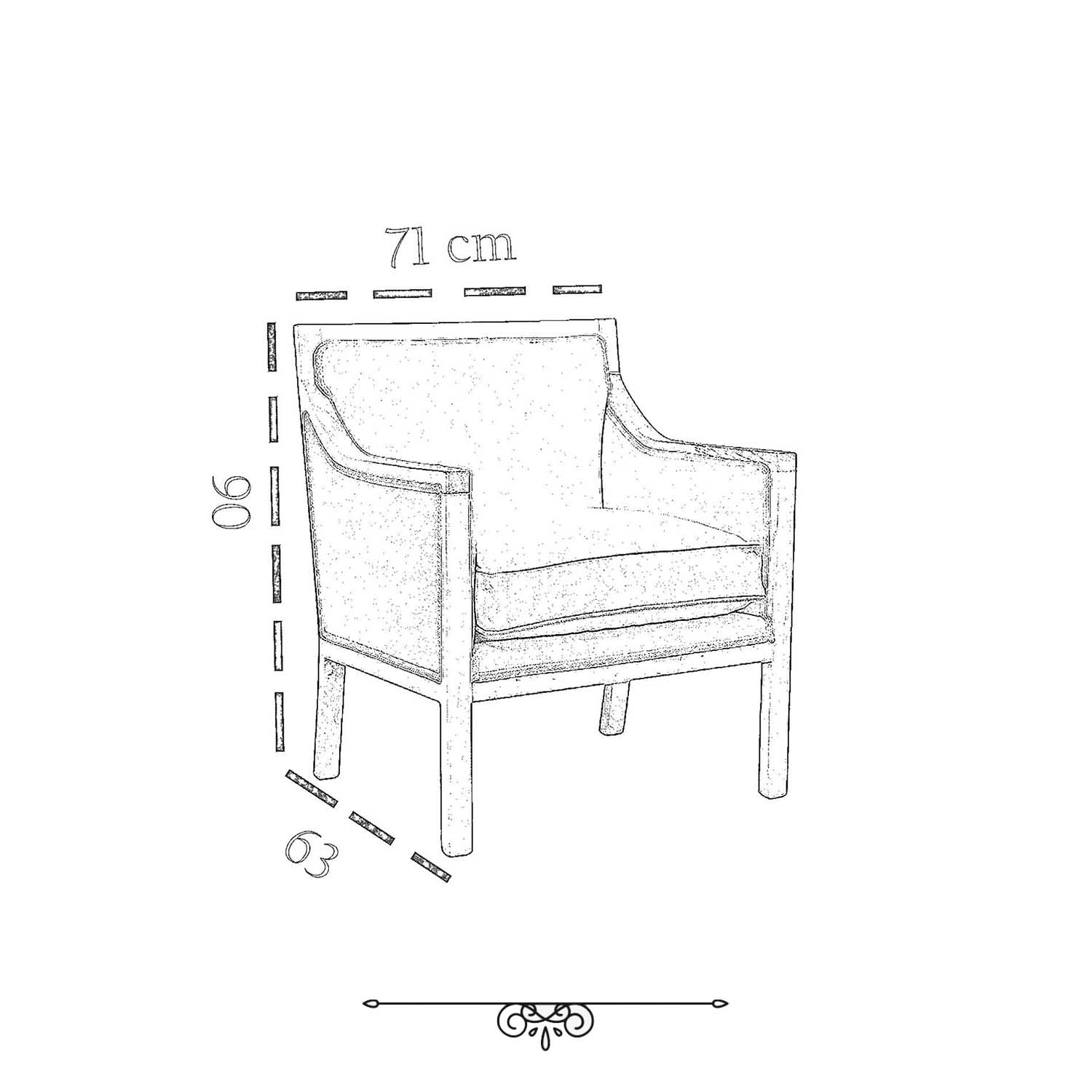 JUEGO DE LIVING DANTE 311 SOFA RESORTES Y SILLONES TIPO SITIAL COLOR CAFE - 5