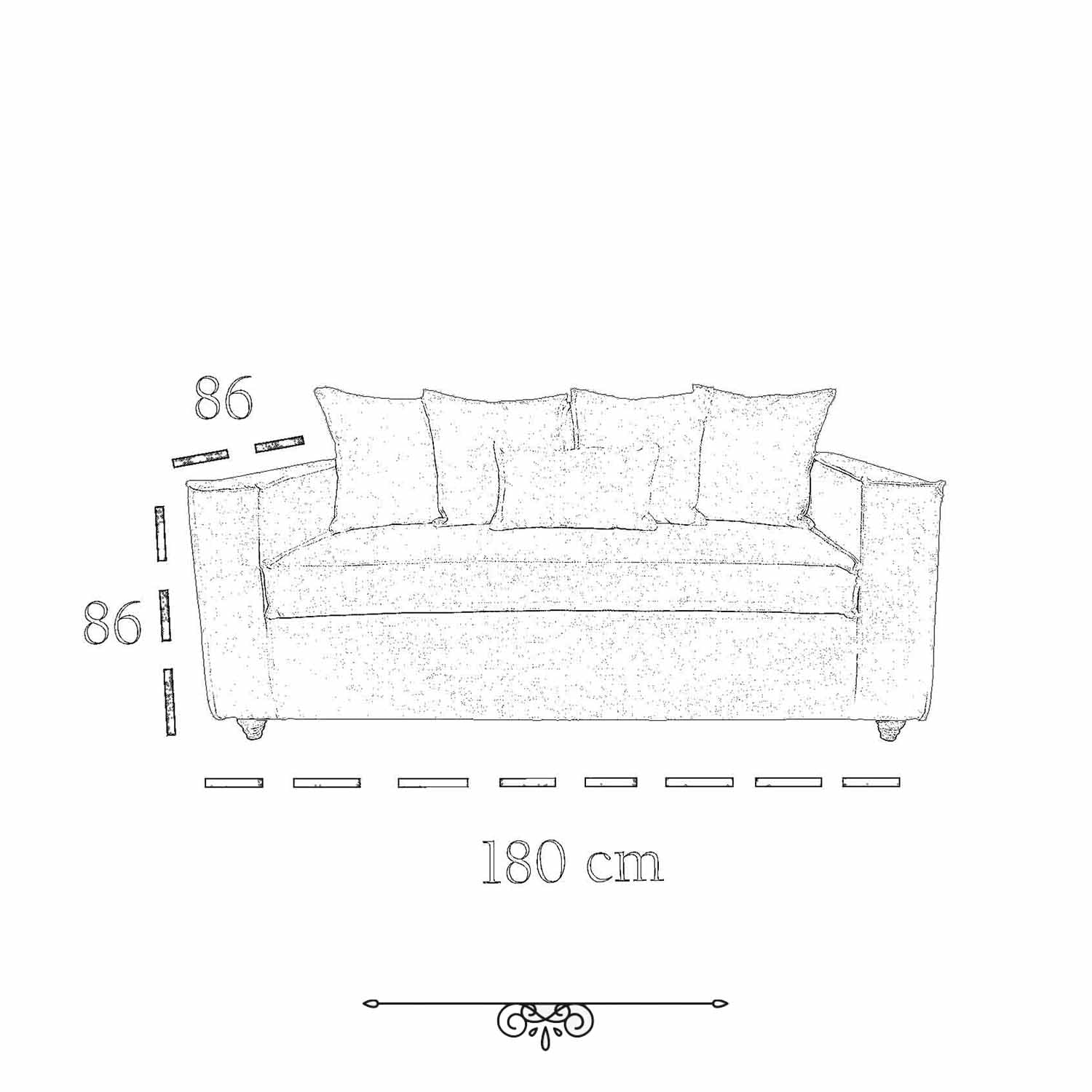 JUEGO DE LIVING DANTE 311 SOFA RESORTES Y SILLONES TIPO SITIAL COLOR GRIS CLARO - 4