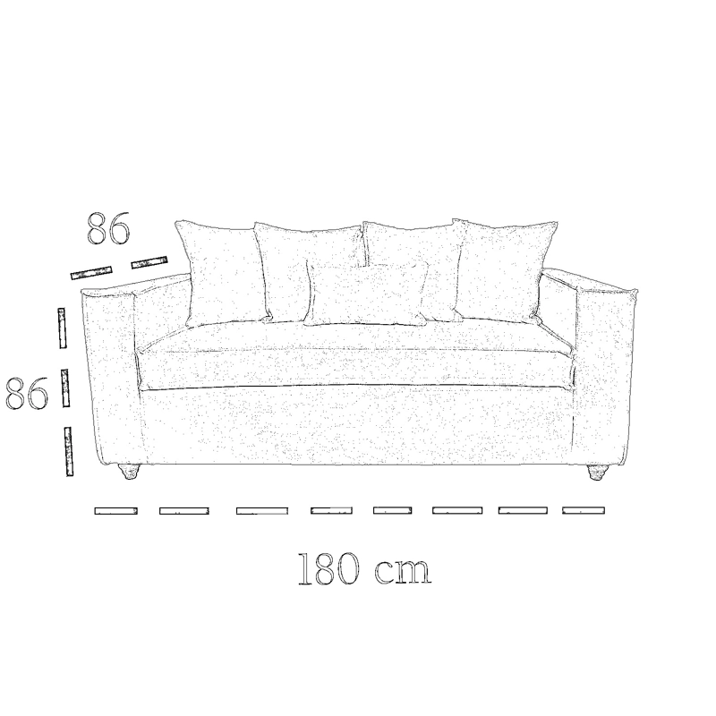 LIVING 311 BACO GRIS CLARO SOFA 3 CUERPOS RESORTES FULL COMFORT PLUS  + 2 SITIALES MADERA - 6