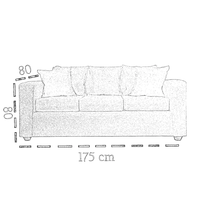 LIVING 311 KABUL BLANCO SOFA 3 CUERPOS + 2 SITIALES MADERA - 5