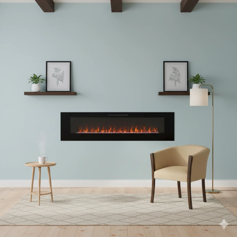 LIVING 311 HAVANA BEIGE CLARO SECCIONAL CON RESORTES +  2 SITIALES MADERA - 3