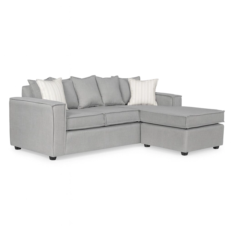 LIVING 311 LEHMANN GRIS CLARO SECCIONAL + 2 POLTRONAS CON RESORTE FULL COMFORT PLUS - 3