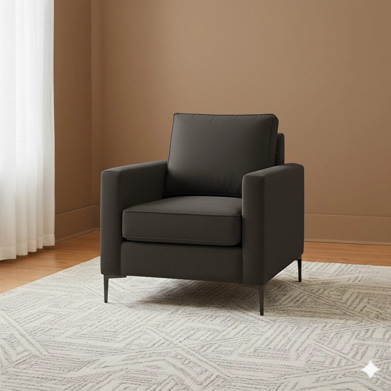 LIVING 311 SULLIVAN GRAFITO SOFA 3 CUERPOS + 2 POLTRONAS RESORTE POCKET FULL CONFORT - 3