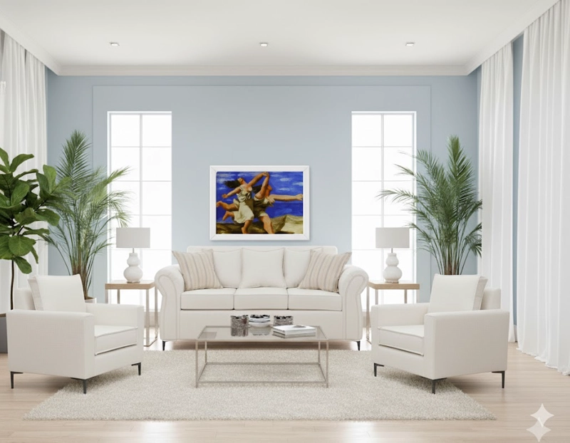 LIVING 311 SULLIVAN BLANCO SOFA 3 CUERPOS + 2 POLTRONAS RESORTE POCKET FULL CONFORT - 2
