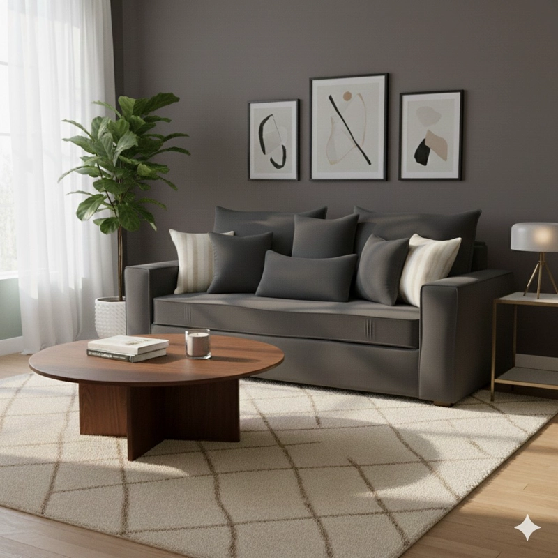 SOFA 3 CUERPOS CON RESORTES FULL COMFORT PLUS AGUSTINA MARENGO - 2