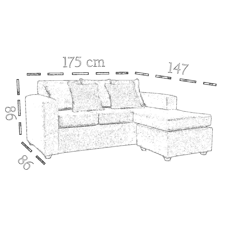 LIVING 311 OLD WEST BEIGE SECCIONAL INTERCAMBIABLE + OTTOMAN - 2