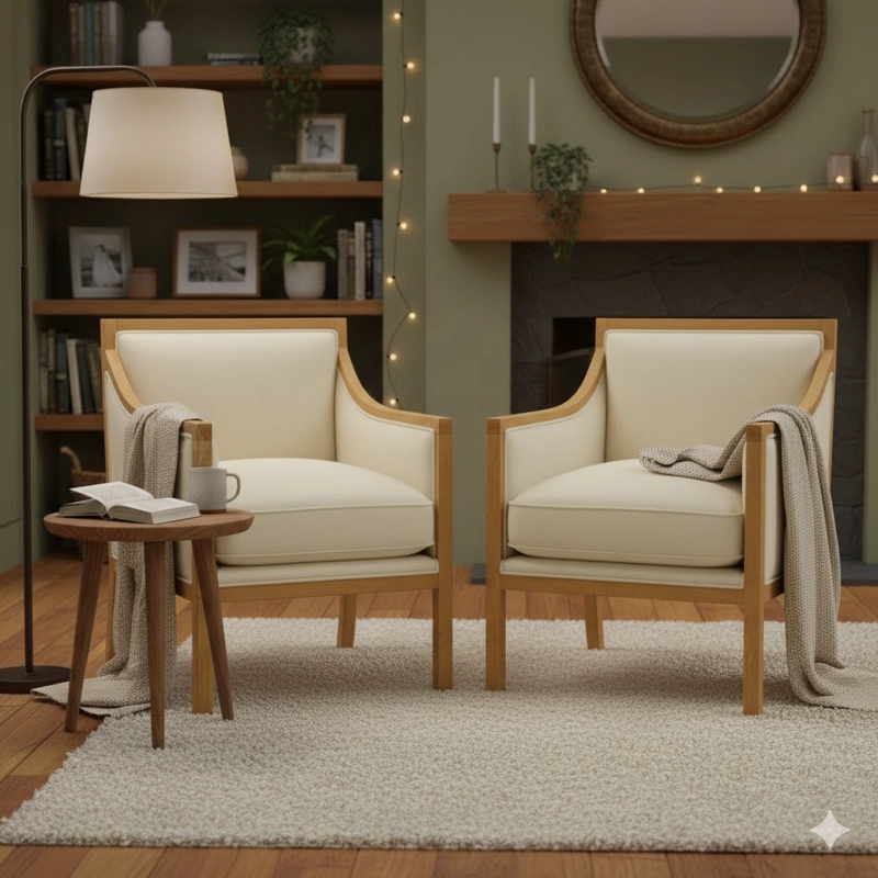 LIVING 311 METROPOLITAN BEIGE CLARO SECCIONAL RESORTES + 2 SITIALES - 3