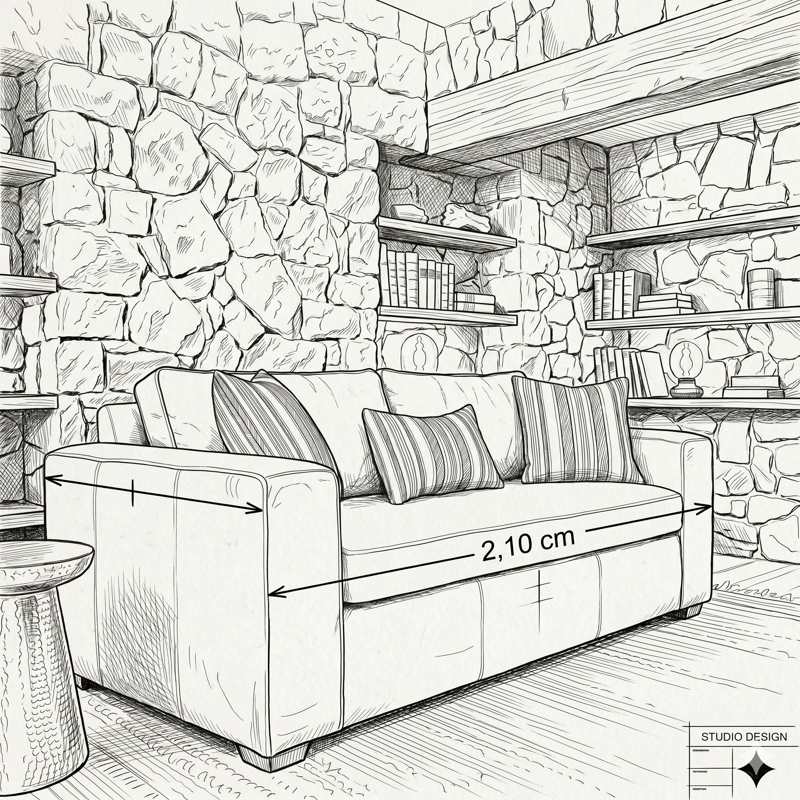LIVING EUROPA 311 BLANCO SOFA 3 CUERPOS CON RESORTES + 2 SITIALES DE MADERA - 4