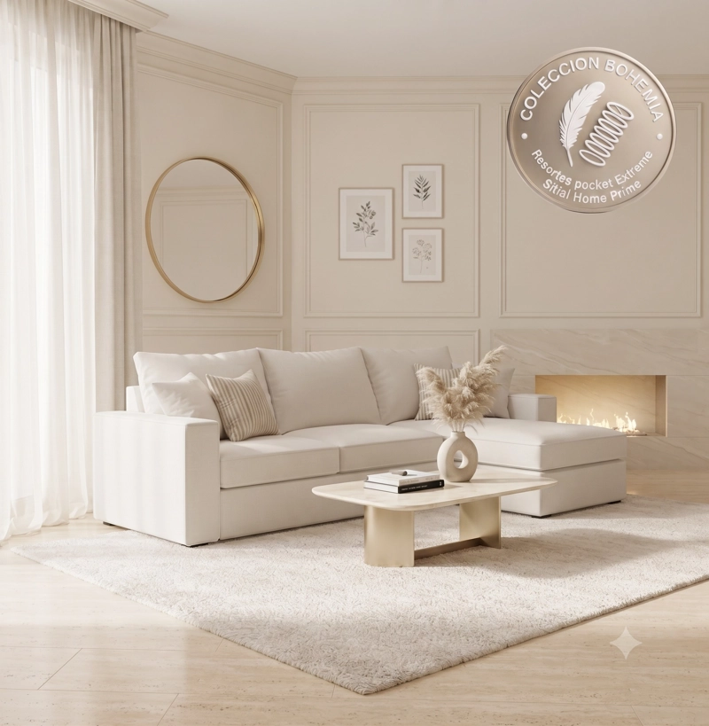 JUEGO DE LIVING 311 BOHEMIA EXTREME BLANCO - 2