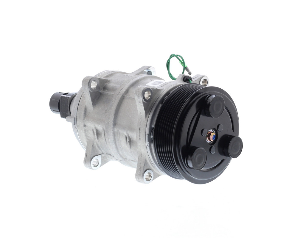 COMPRESOR DE A/C QUE TM16 8PK 24V 123MM SALIDA HORIZONTAL - 2