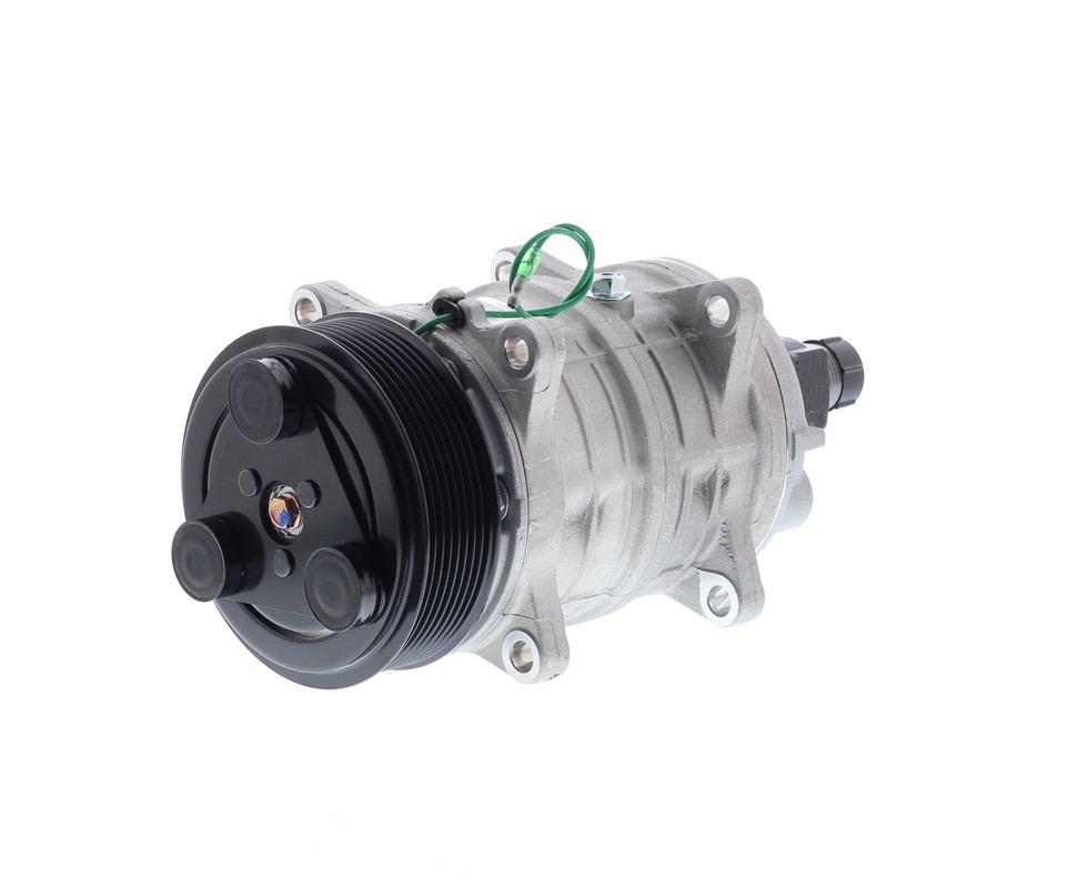 COMPRESOR DE A/C QUE TM16 8PK 24V 123MM SALIDA HORIZONTAL - 3