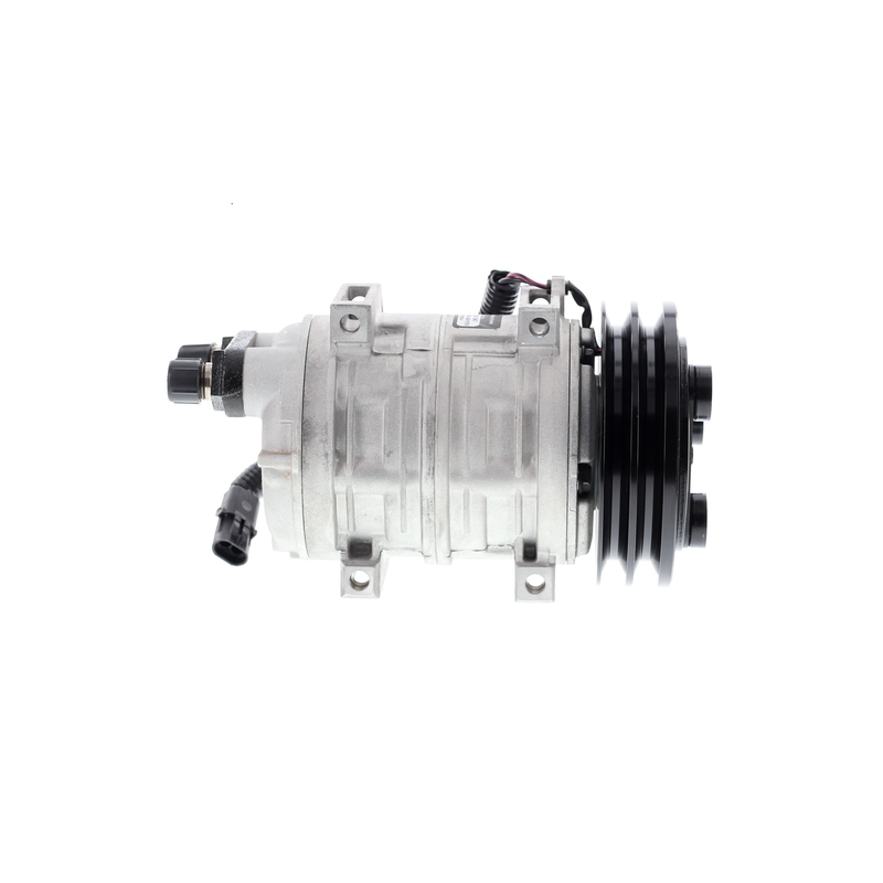COMPRESOR DE A/C QUE TM21 2A 12V 145MM SALIDA HORIZONTAL - 3