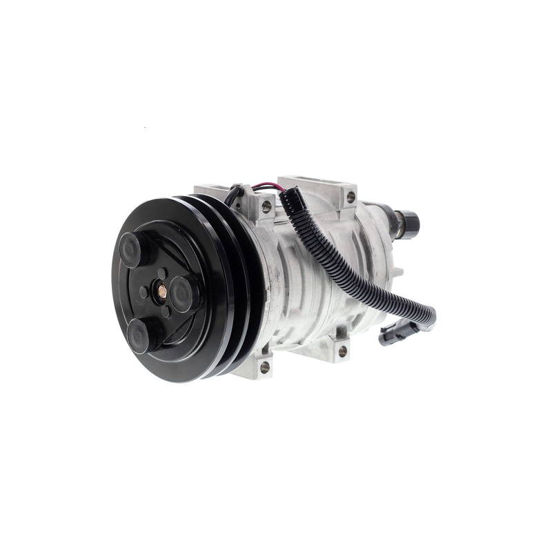 COMPRESOR DE A/C QUE TM21 2A 12V 145MM SALIDA HORIZONTAL - 4