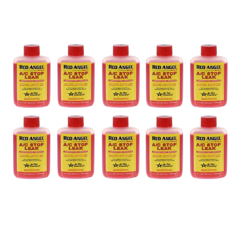 PACK SELLADOR TAPA BLUE DEVIL FUGAS A/C AUTOMOTRIZ RED ANGEL 10 UNI - 1