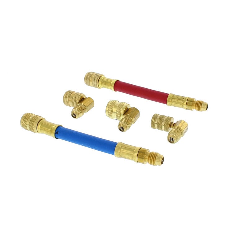 KIT NIPLES ADAPTADORES PARA TEST Y CARGA DE GAS REFRIGERANTE - 3