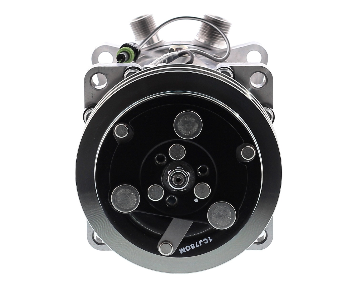 COMPRESOR AMERICAN AIR SD7H15 2A 12V 132MM MONTAJE OREJAS TAPA JD 8024 4664 SANDEN - 6