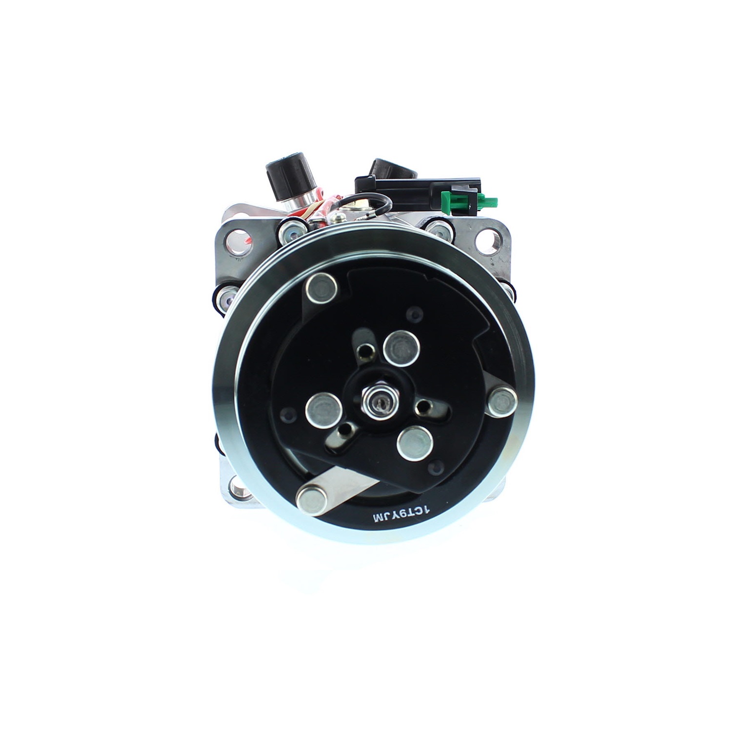 COMPRESOR DE AC AMERICAN AIR SD7H15 2A 24V 125MM MONTAJE OREJAS TAPA JD 4652 SANDEN - 6