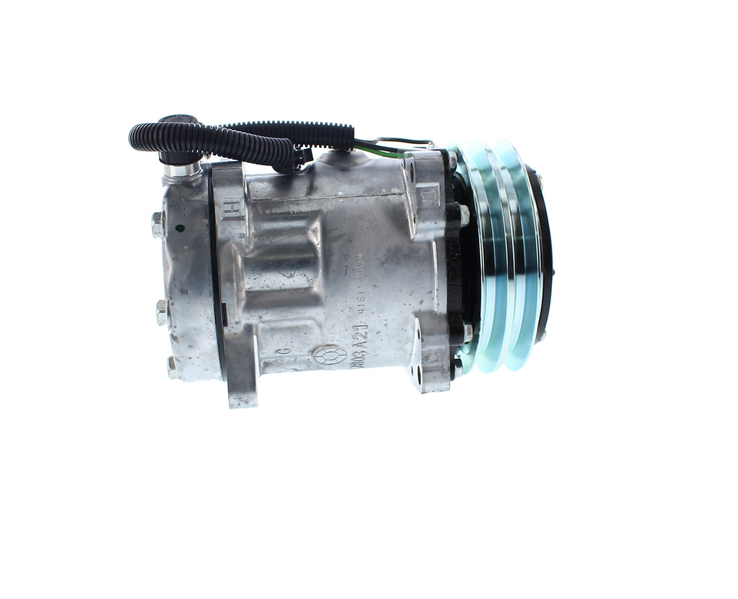 COMPRESOR DE AC AMERICAN AIR SD7H15 2A 24V 132MM TAPA JD 4271 SANDEN - 5