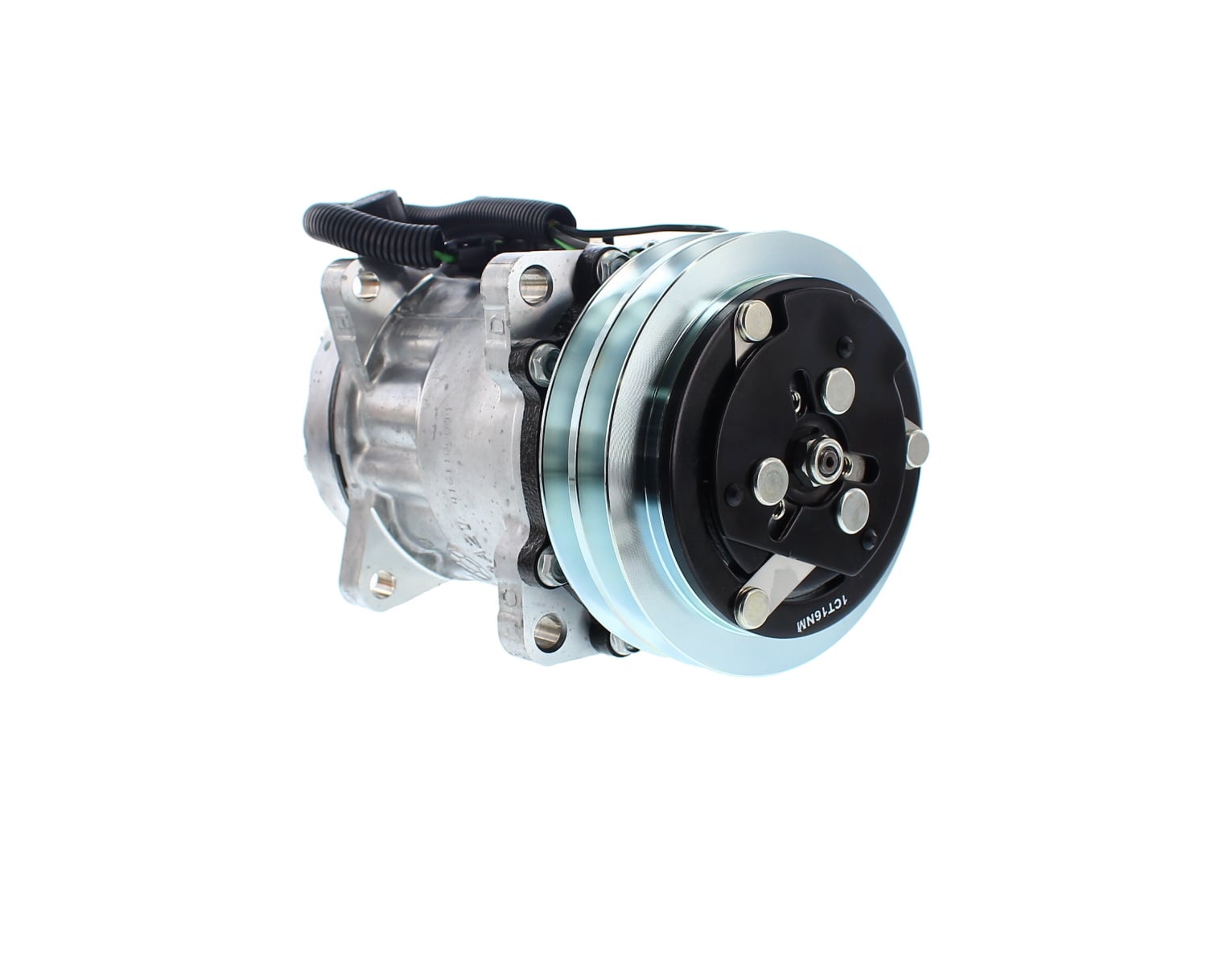 COMPRESOR DE AC AMERICAN AIR SD7H15 2A 24V 132MM TAPA JD 4271 SANDEN - 6