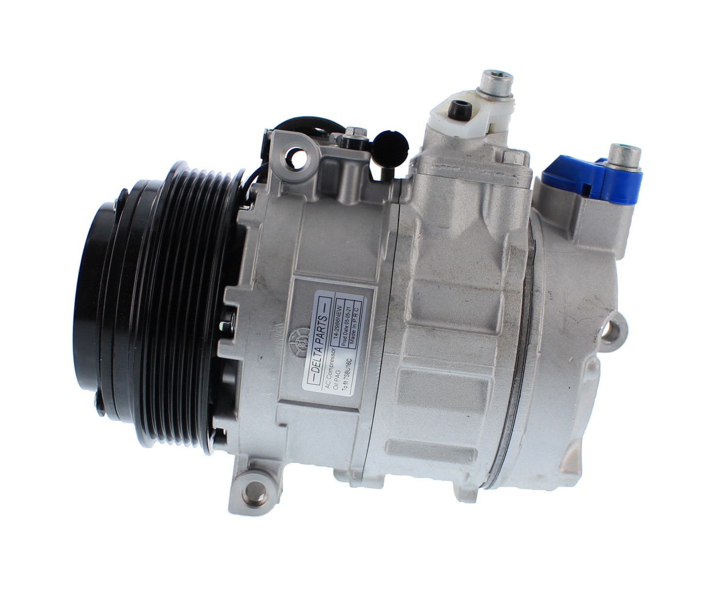 COMPRESOR DE AC AMERICAN AIR 7SBU16C 6PK 12V 119MM MONTAJE DIRECTO MERCEDES (AM) - 1