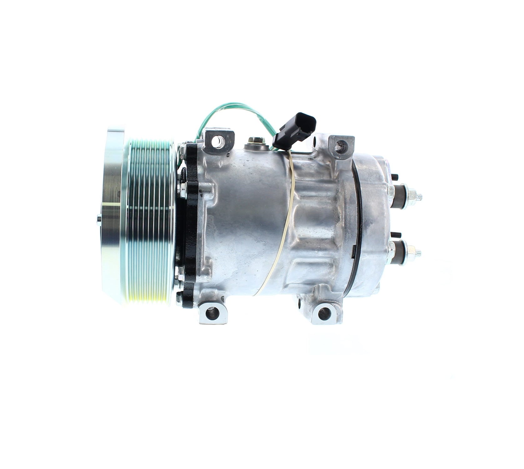 COMPRESOR DE AC AMERICAN AIR 7H15 8PK 24V 133MMM MONTAJE DIRECTO CATERPILLAR 4095 SANDEN - 1