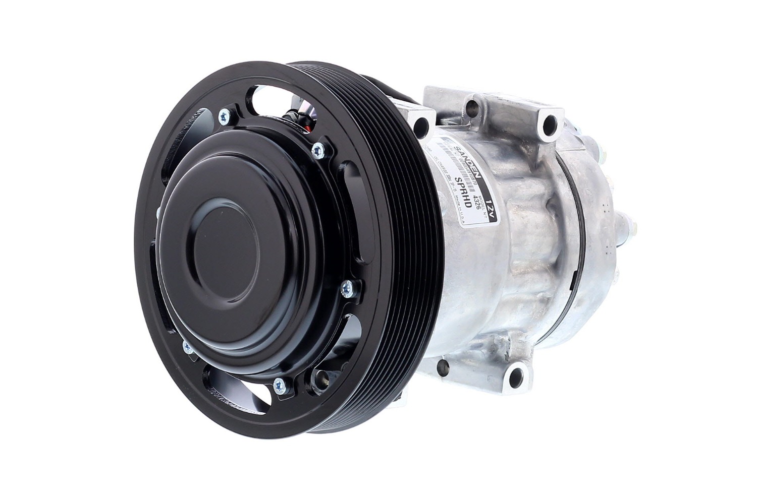 COMPRESOR DE AC AMERICAN AIR SD7H15SHD 8PK 12V 180MM M. D. TAPA WV 4326U SANDEN - 8