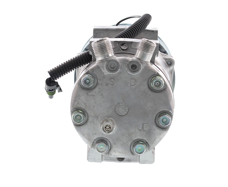 COMPRESOR DE AC 7H15 10PK 12V 119MM LARGO MONTAJE DIRECTO TAPA JD 4405 SANDEN - 3