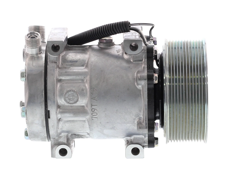 COMPRESOR DE AC 7H15 10PK 12V 119MM LARGO MONTAJE DIRECTO TAPA JD 4405 SANDEN - 5