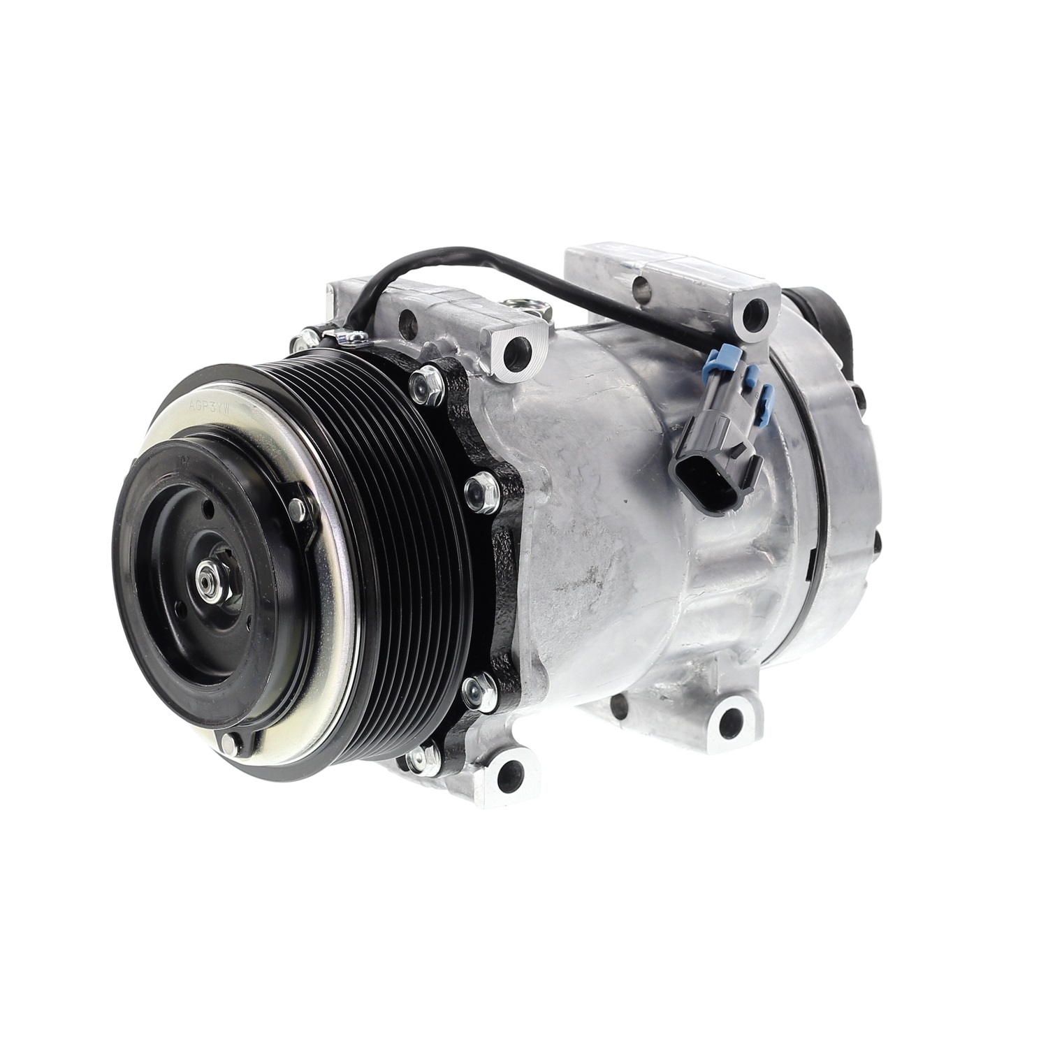 COMPRESOR DE AC AMERICAN AIR 7H15 12V 8PK 119MM LARGO MONTAJE DIRECTO TAPA GH 4417 4485 - 8
