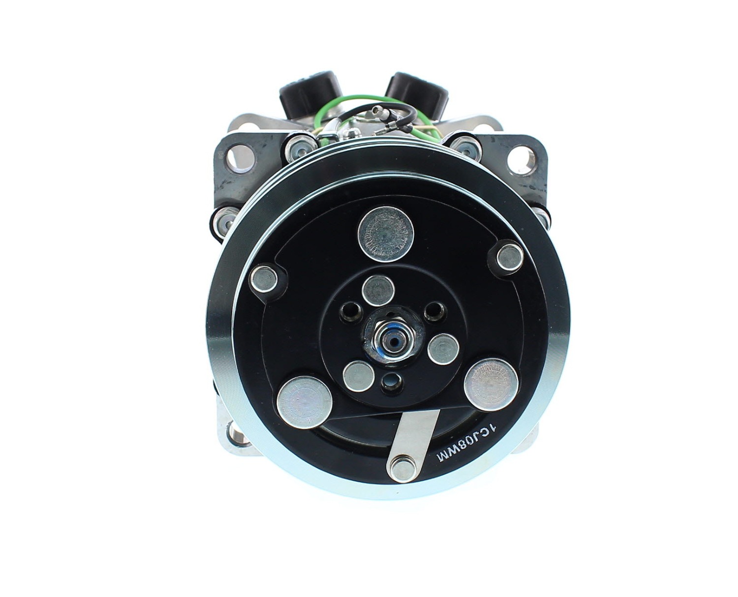 COMPRESOR DE AC AMERICAN AIR 7H15 2A 24V 125MM MONTAJE OREJAS TAPA CB 4743 SANDEN - 7