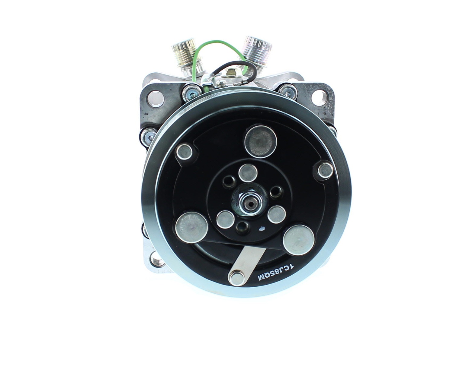 COMPRESOR DE AC AMERICAN AIR 7H15 8PK 119MM 24V TAPA JD-FN SALIDA VERTICAL MONTAJE 4762 4443 SANDEN - 7
